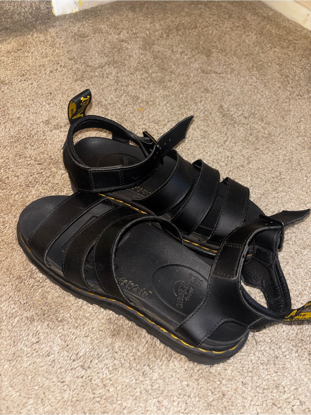 Dr. Martens Black Leather Strappy Fisherman Sandals